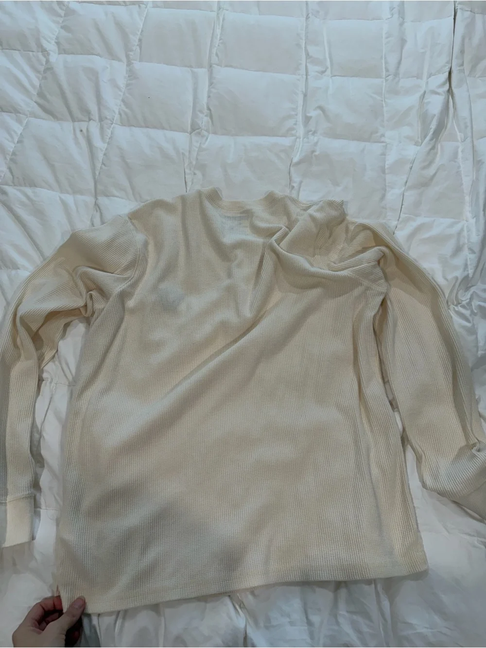 True Religion Men's Cream Long-Sleeve